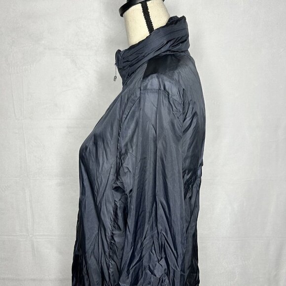 Victoria's Secret Sport Zip Up Navy Long-Sleeve Hooded Lightweight Jacket Sz XS - Picture 5 of 9